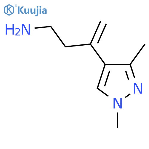 3-(1,3-dimethyl-1H-pyrazol-4-yl)but-3-en-1-amine structure