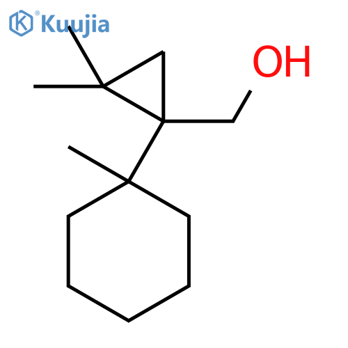 2,2-dimethyl-1-(1-methylcyclohexyl)cyclopropylmethanol structure