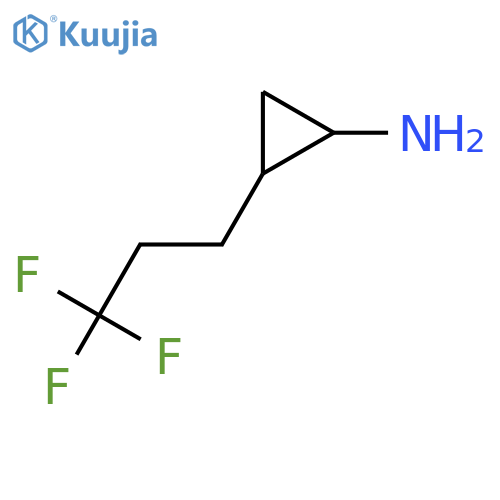 2-(3,3,3-trifluoropropyl)cyclopropan-1-amine structure