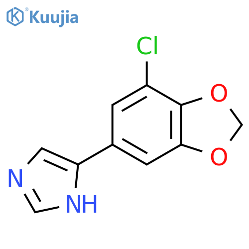 4-(7-chloro-1,3-dioxaindan-5-yl)-1H-imidazole structure