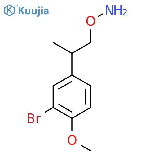 O-2-(3-bromo-4-methoxyphenyl)propylhydroxylamine structure