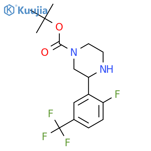 tert-butyl 3-2-fluoro-5-(trifluoromethyl)phenylpiperazine-1-carboxylate structure