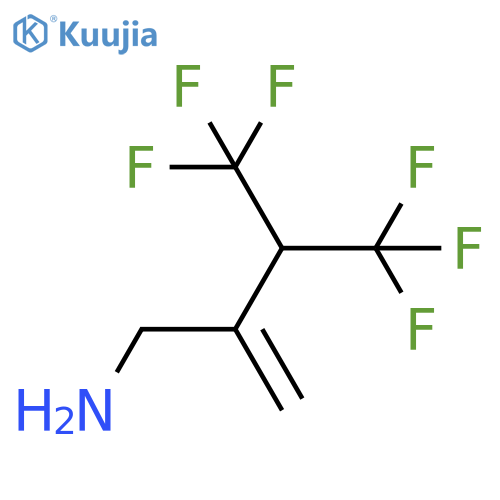 2-(aminomethyl)-4,4,4-trifluoro-3-(trifluoromethyl)but-1-ene structure