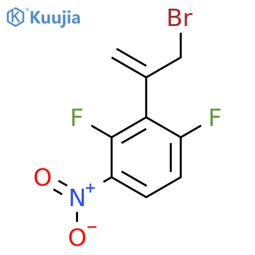 2-(3-bromoprop-1-en-2-yl)-1,3-difluoro-4-nitrobenzene structure
