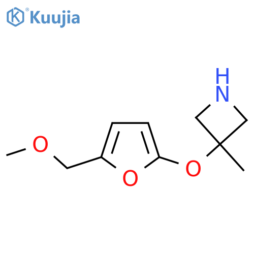 3-{5-(methoxymethyl)furan-2-yloxy}-3-methylazetidine structure