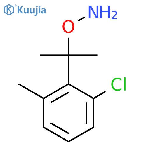 O-2-(2-chloro-6-methylphenyl)propan-2-ylhydroxylamine structure