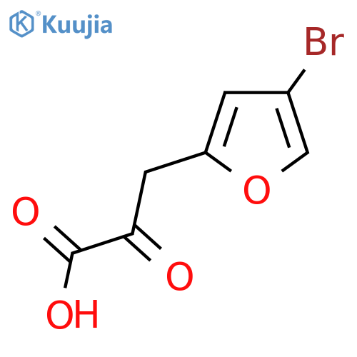 3-(4-bromofuran-2-yl)-2-oxopropanoic acid structure