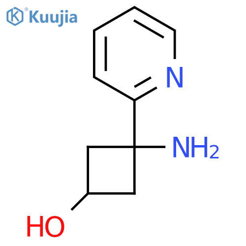 3-amino-3-(pyridin-2-yl)cyclobutan-1-ol structure