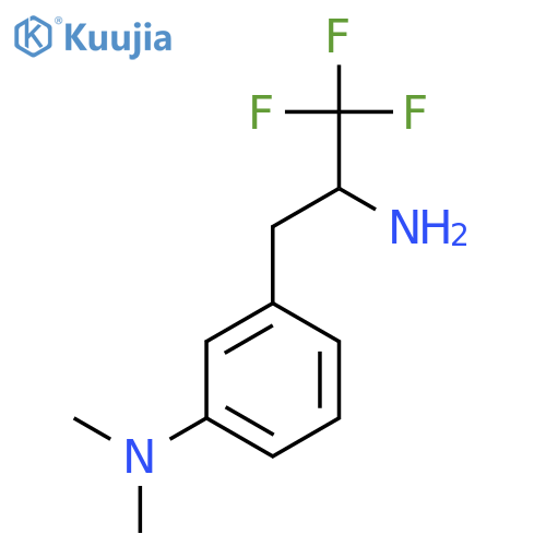 3-(2-amino-3,3,3-trifluoropropyl)-N,N-dimethylaniline structure