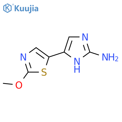 5-(2-methoxy-1,3-thiazol-5-yl)-1H-imidazol-2-amine structure