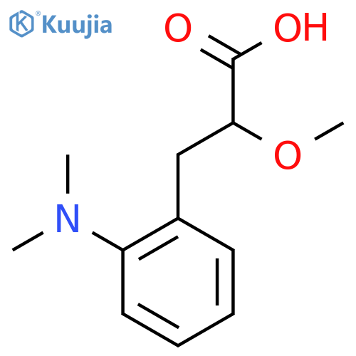 3-2-(dimethylamino)phenyl-2-methoxypropanoic acid structure