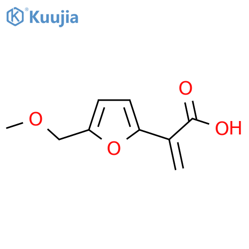 2-5-(methoxymethyl)furan-2-ylprop-2-enoic acid structure