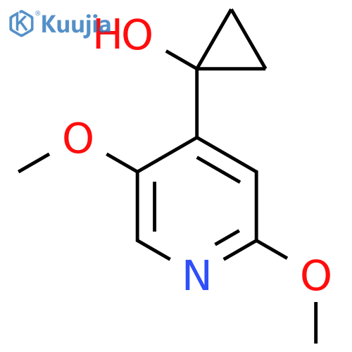 1-(2,5-dimethoxypyridin-4-yl)cyclopropan-1-ol structure