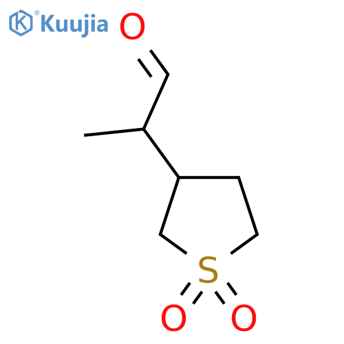 2-(1,1-dioxo-1lambda6-thiolan-3-yl)propanal structure