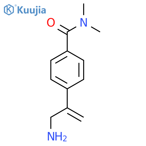 4-(3-aminoprop-1-en-2-yl)-N,N-dimethylbenzamide structure