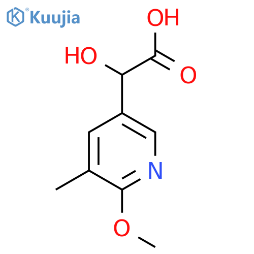 2-hydroxy-2-(6-methoxy-5-methylpyridin-3-yl)acetic acid structure