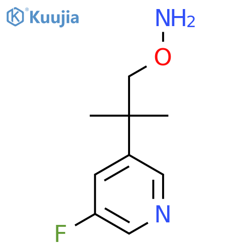 O-2-(5-fluoropyridin-3-yl)-2-methylpropylhydroxylamine structure