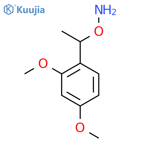O-1-(2,4-dimethoxyphenyl)ethylhydroxylamine structure