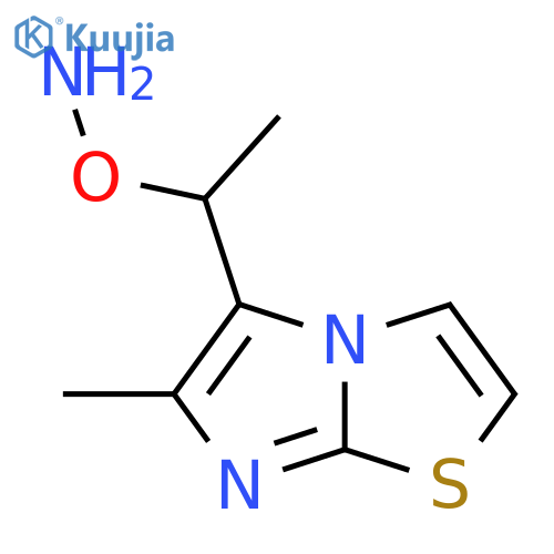 O-(1-{6-methylimidazo2,1-b1,3thiazol-5-yl}ethyl)hydroxylamine structure