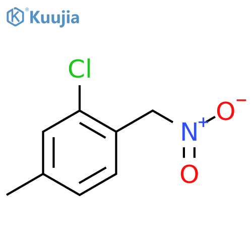 2-chloro-4-methyl-1-(nitromethyl)benzene structure