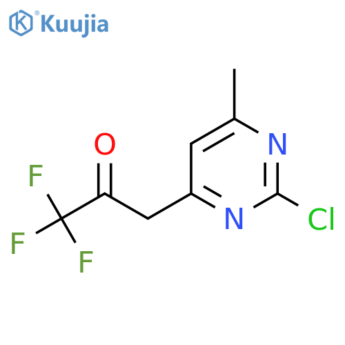 3-(2-chloro-6-methylpyrimidin-4-yl)-1,1,1-trifluoropropan-2-one structure