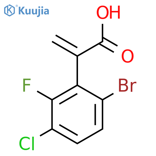 2-(6-bromo-3-chloro-2-fluorophenyl)prop-2-enoic acid structure