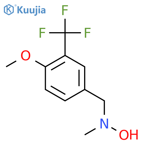 N-{4-methoxy-3-(trifluoromethyl)phenylmethyl}-N-methylhydroxylamine structure