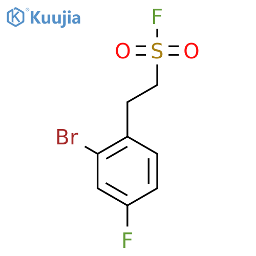 2-(2-bromo-4-fluorophenyl)ethane-1-sulfonyl fluoride structure