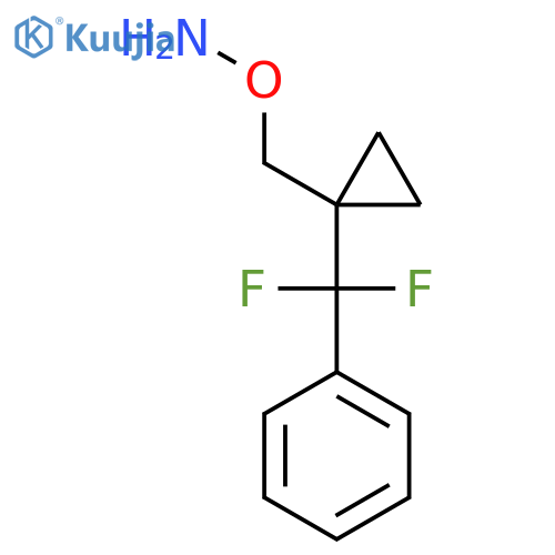 O-({1-difluoro(phenyl)methylcyclopropyl}methyl)hydroxylamine structure