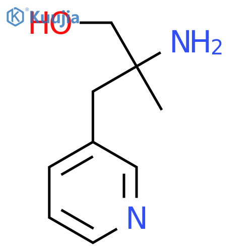 2-amino-2-methyl-3-(pyridin-3-yl)propan-1-ol structure