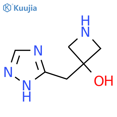 3-(1H-1,2,4-triazol-3-yl)methylazetidin-3-ol structure