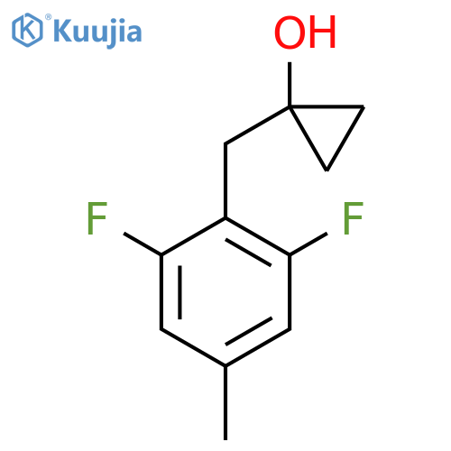 1-(2,6-difluoro-4-methylphenyl)methylcyclopropan-1-ol structure