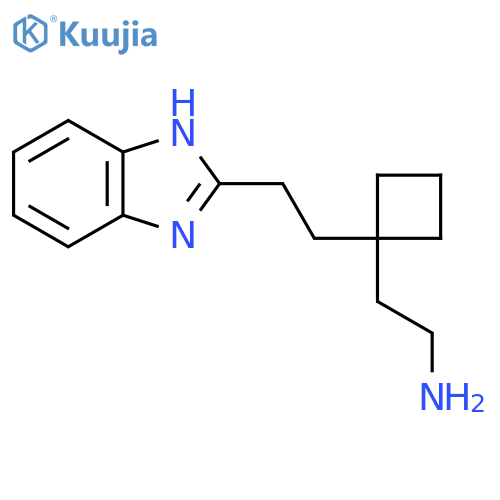2-{1-2-(1H-1,3-benzodiazol-2-yl)ethylcyclobutyl}ethan-1-amine structure