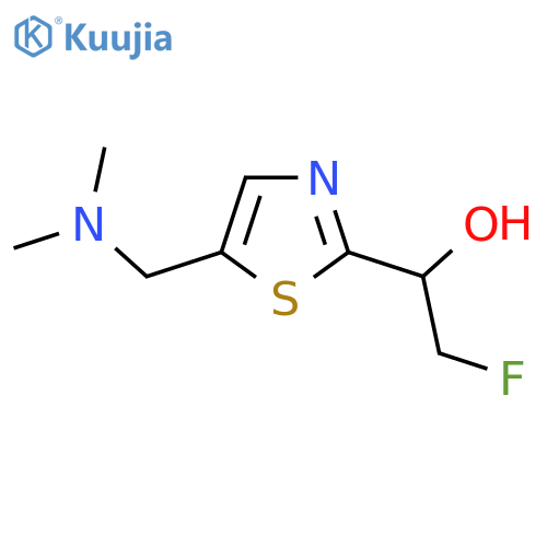 1-{5-(dimethylamino)methyl-1,3-thiazol-2-yl}-2-fluoroethan-1-ol structure