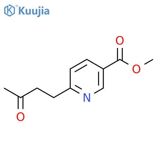 methyl 6-(3-oxobutyl)pyridine-3-carboxylate structure