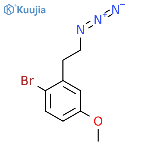 2-(2-azidoethyl)-1-bromo-4-methoxybenzene structure