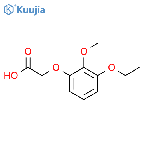 2-(3-ethoxy-2-methoxyphenoxy)acetic acid structure
