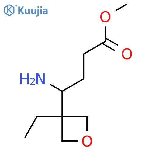 methyl 4-amino-4-(3-ethyloxetan-3-yl)butanoate structure
