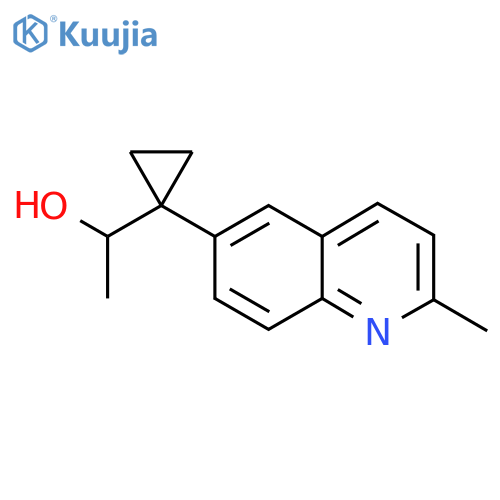 1-1-(2-methylquinolin-6-yl)cyclopropylethan-1-ol structure