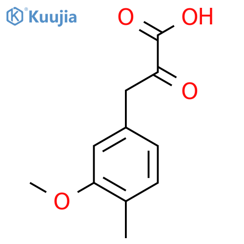 3-(3-methoxy-4-methylphenyl)-2-oxopropanoic acid structure