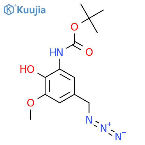 tert-butyl N-5-(azidomethyl)-2-hydroxy-3-methoxyphenylcarbamate structure