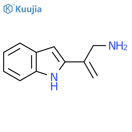 2-(1H-indol-2-yl)prop-2-en-1-amine structure
