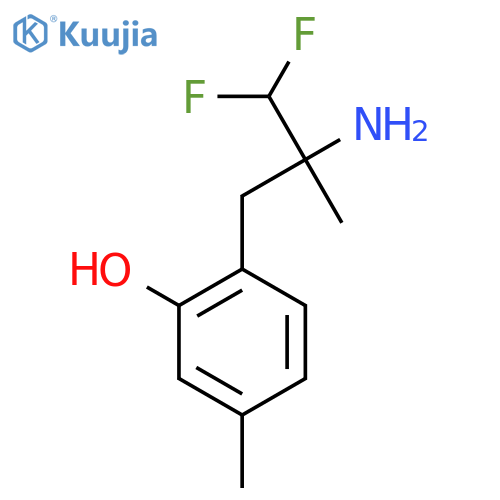 2-(2-amino-3,3-difluoro-2-methylpropyl)-5-methylphenol structure