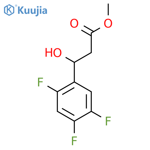 methyl 3-hydroxy-3-(2,4,5-trifluorophenyl)propanoate structure