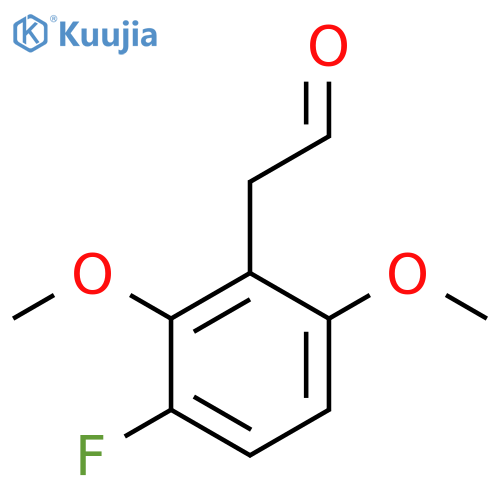2-(3-fluoro-2,6-dimethoxyphenyl)acetaldehyde structure