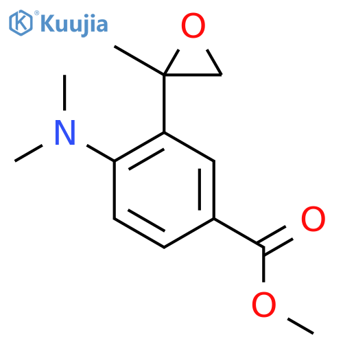 methyl 4-(dimethylamino)-3-(2-methyloxiran-2-yl)benzoate structure