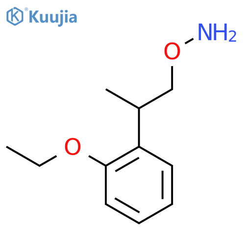 O-2-(2-ethoxyphenyl)propylhydroxylamine structure