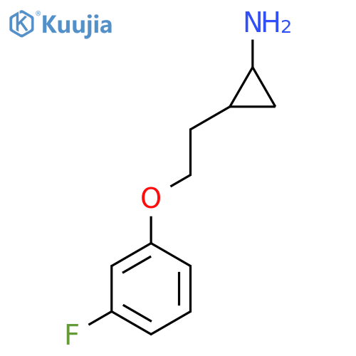2-2-(3-fluorophenoxy)ethylcyclopropan-1-amine structure