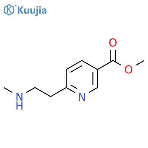 methyl 6-2-(methylamino)ethylpyridine-3-carboxylate structure