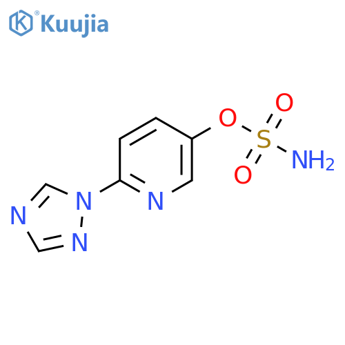6-(1H-1,2,4-triazol-1-yl)pyridin-3-yl sulfamate structure